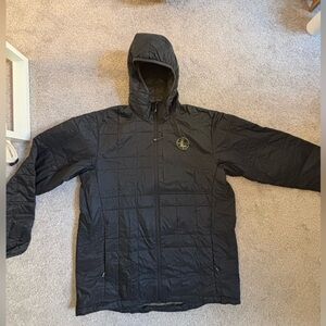 Leupold Men's Lightweight Black Jacket w/ Hood - 2XL/3XL - EUC (packable)